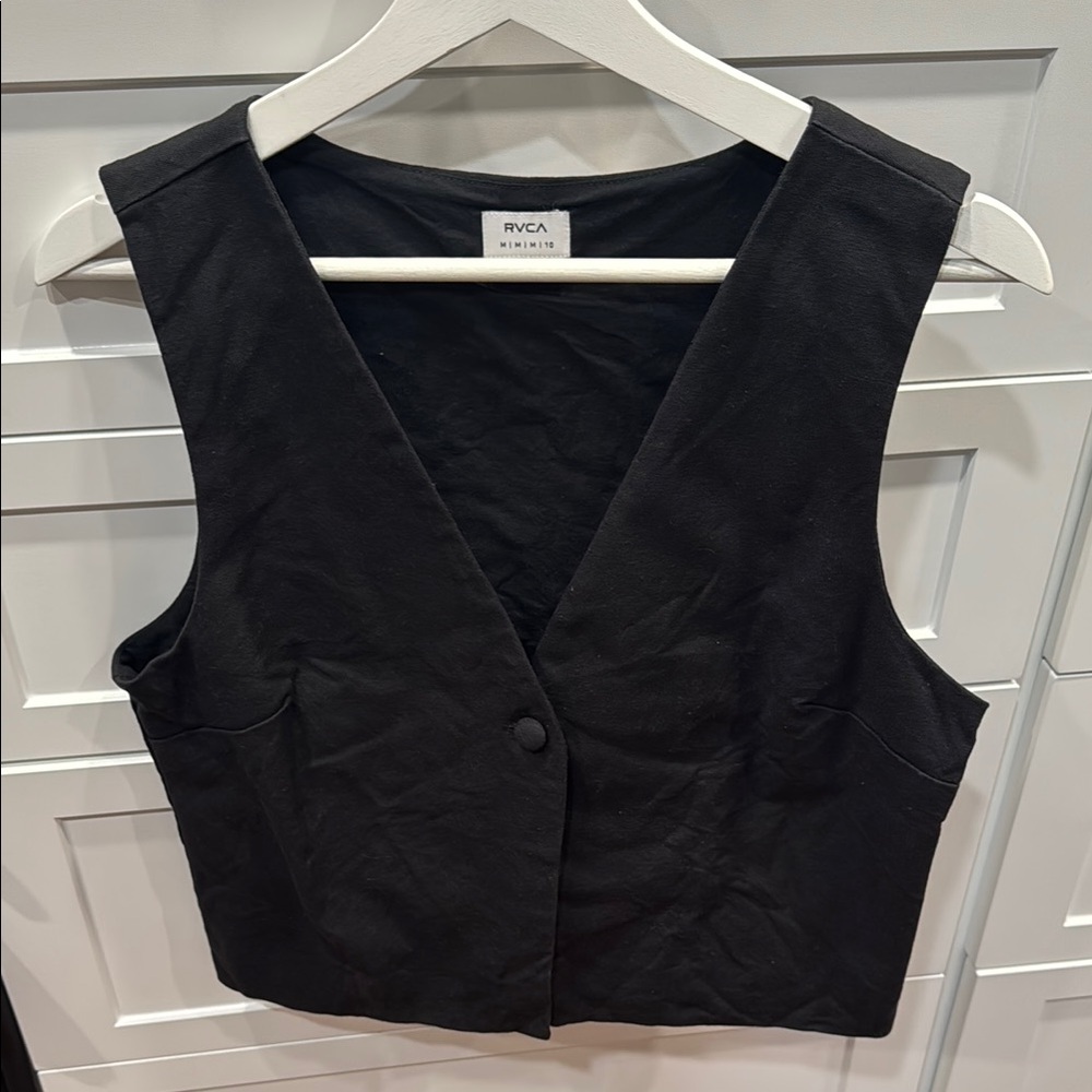 RVCA Black Women's Blouse Vest